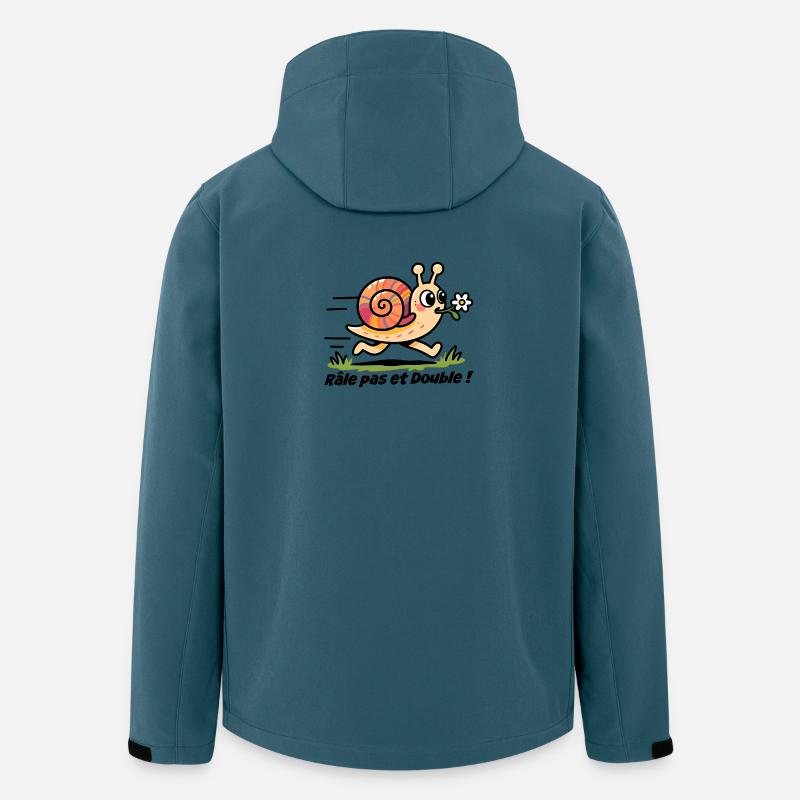 Autoaufkleber, Wohnwagen Rail Step und Double - Recycelte Männer Softshell-Jacke von Stanley/Stella - Dunkles Petrol
