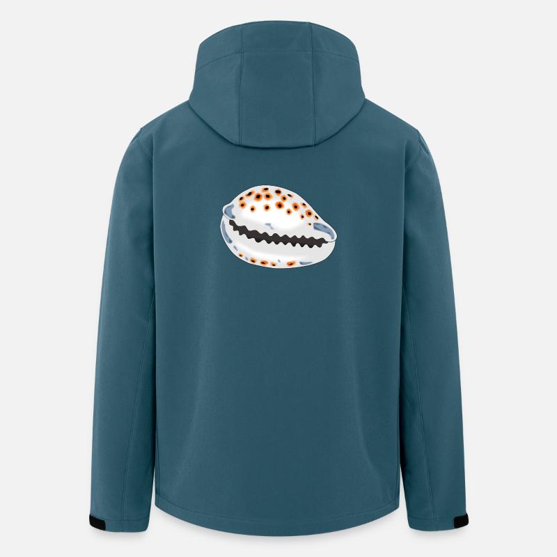 Muschel mit Punkten - Recycelte Männer Softshell-Jacke von Stanley/Stella - Dunkles Petrol