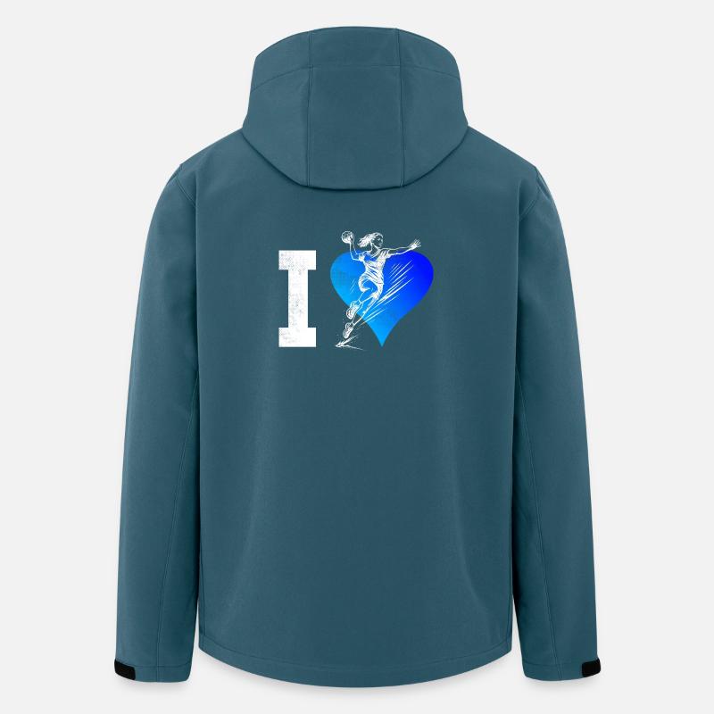 Handball Fans aufgepasst schlichtes Statement fuer - Recycelte Männer Softshell-Jacke von Stanley/Stella - Dunkles Petrol