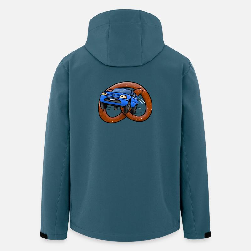 Brezeln auf Rädern - Recycelte Männer Softshell-Jacke von Stanley/Stella - Dunkles Petrol