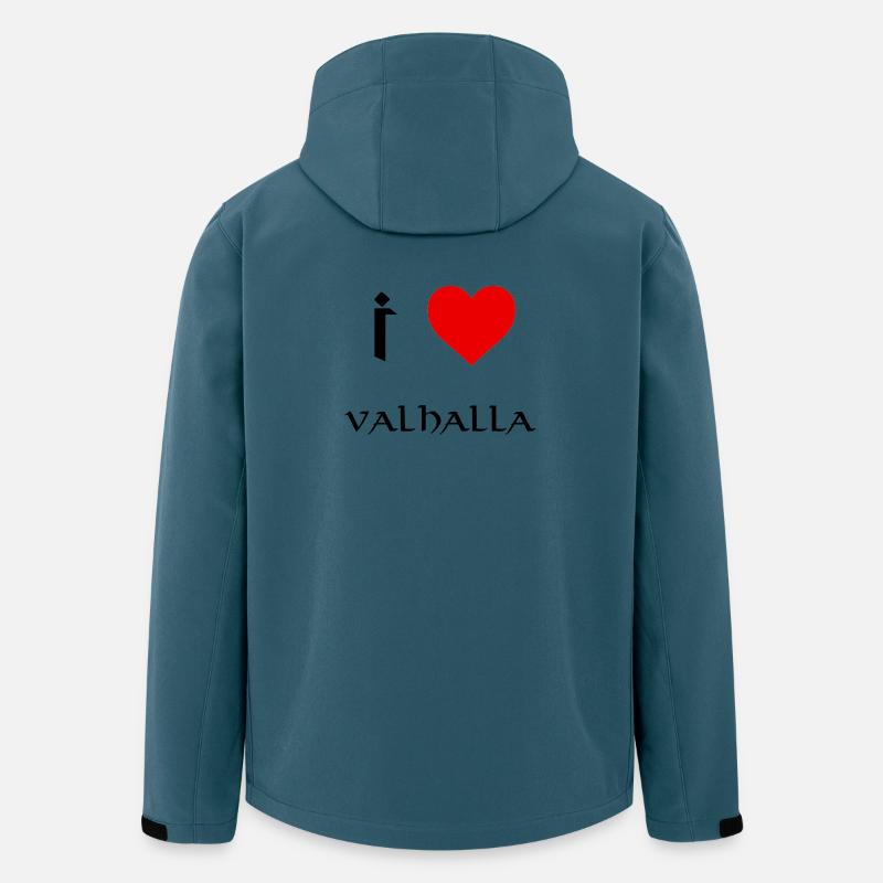 Ich liebe Valhalla - Recycelte Männer Softshell-Jacke von Stanley/Stella - Dunkles Petrol