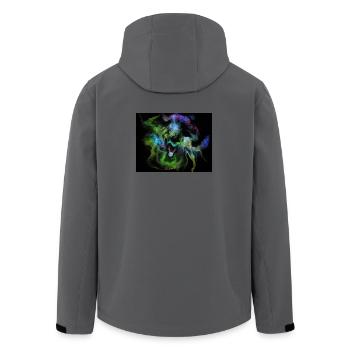 Orbe de la Nébuleuse de Fumée Cosmique - Veste softshell homme en polyester recyclé Stanley/Stella -  - Dos - AI Model Male 185 light (185cm)