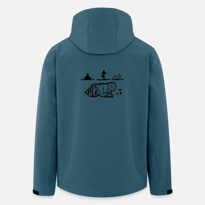 SUP-Yoga - Recycelte Männer Softshell-Jacke von Stanley/Stella - Dunkles Petrol