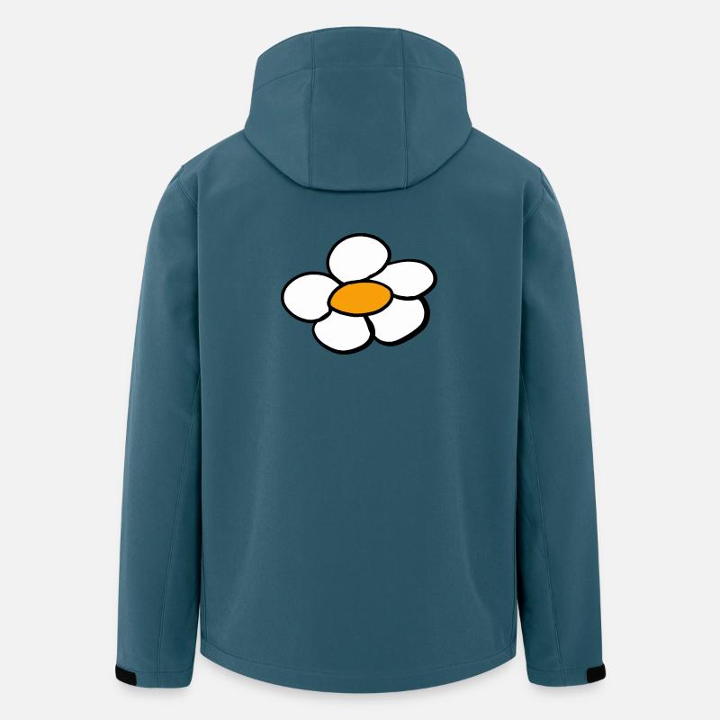 Retro Kinder Blume Blumen 60er 80er - Recycelte Männer Softshell-Jacke von Stanley/Stella - Dunkles Petrol