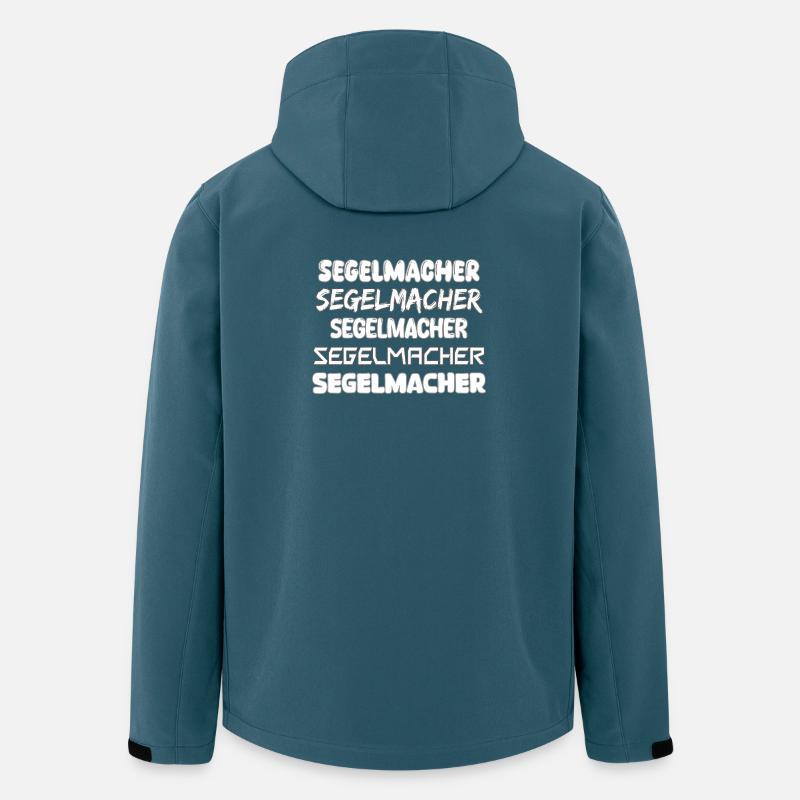Segelmacher - Recycelte Männer Softshell-Jacke von Stanley/Stella - Dunkles Petrol