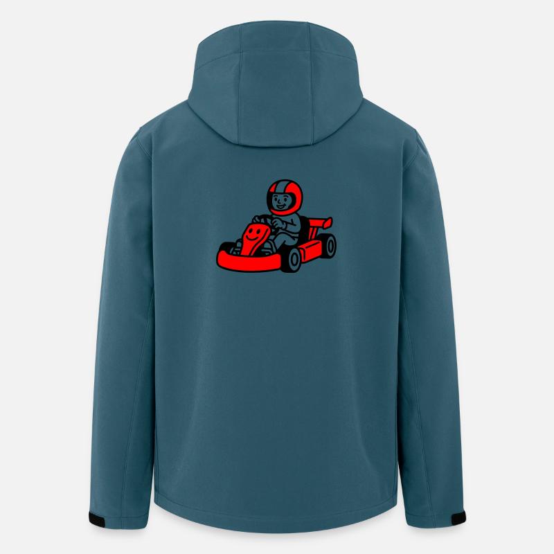 Go Kart Kids - Recycelte Männer Softshell-Jacke von Stanley/Stella - Dunkles Petrol