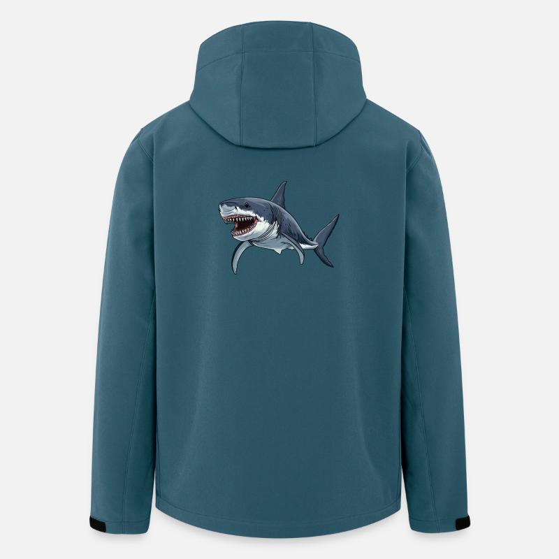 Megalodons Megalodon - Recycelte Männer Softshell-Jacke von Stanley/Stella - Dunkles Petrol