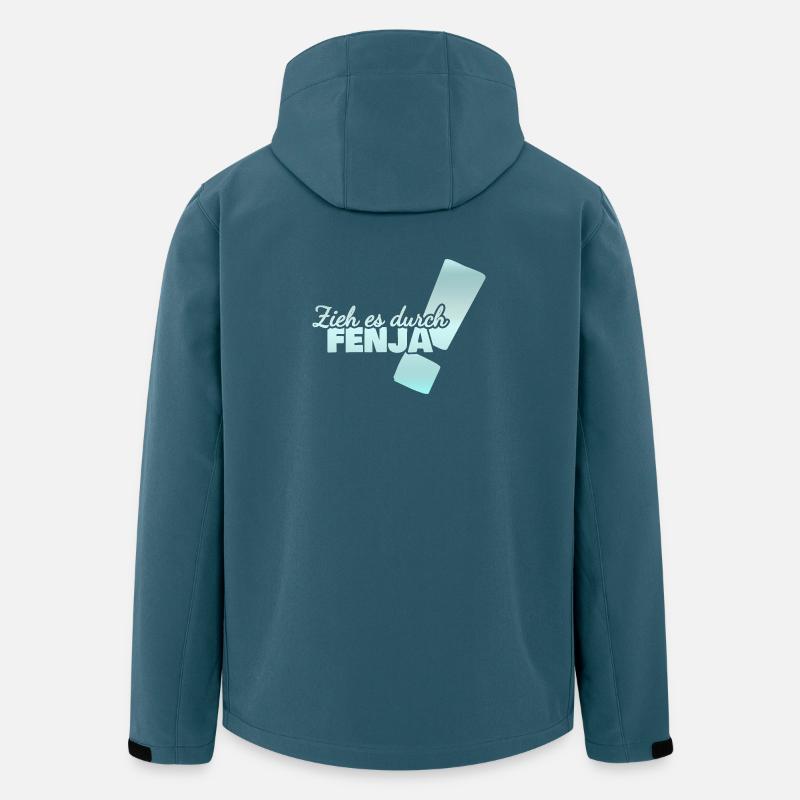 Durchhalten Fenja - Recycelte Männer Softshell-Jacke von Stanley/Stella - Dunkles Petrol