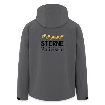 Sterne Polizistin Geschenk - Recycelte Männer Softshell-Jacke von Stanley/Stella - Dunkles Petrol - Hinten - AI Model Male 185 light (185cm)
