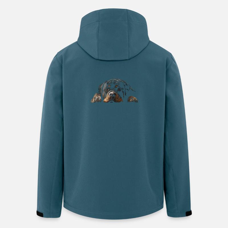 Rottweiler - Recycelte Männer Softshell-Jacke von Stanley/Stella - Dunkles Petrol