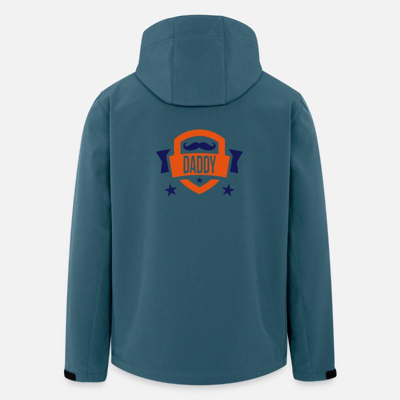 Daddy - Recycelte Männer Softshell-Jacke von Stanley/Stella - Dunkles Petrol