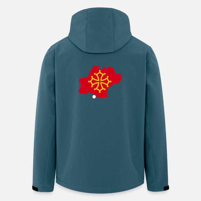 Okzitanien - Recycelte Männer Softshell-Jacke von Stanley/Stella - Dunkles Petrol