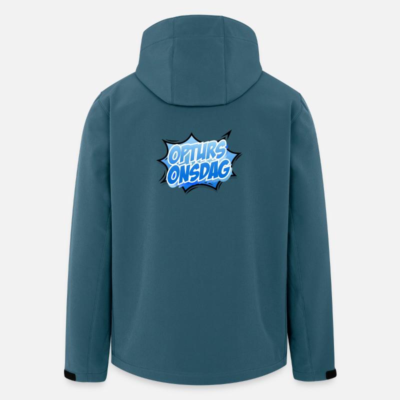 AufschwungMittwoch - Recycelte Männer Softshell-Jacke von Stanley/Stella - Dunkles Petrol