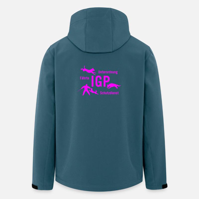 IGP Hundesport - pink - Recycelte Männer Softshell-Jacke von Stanley/Stella - Dunkles Petrol