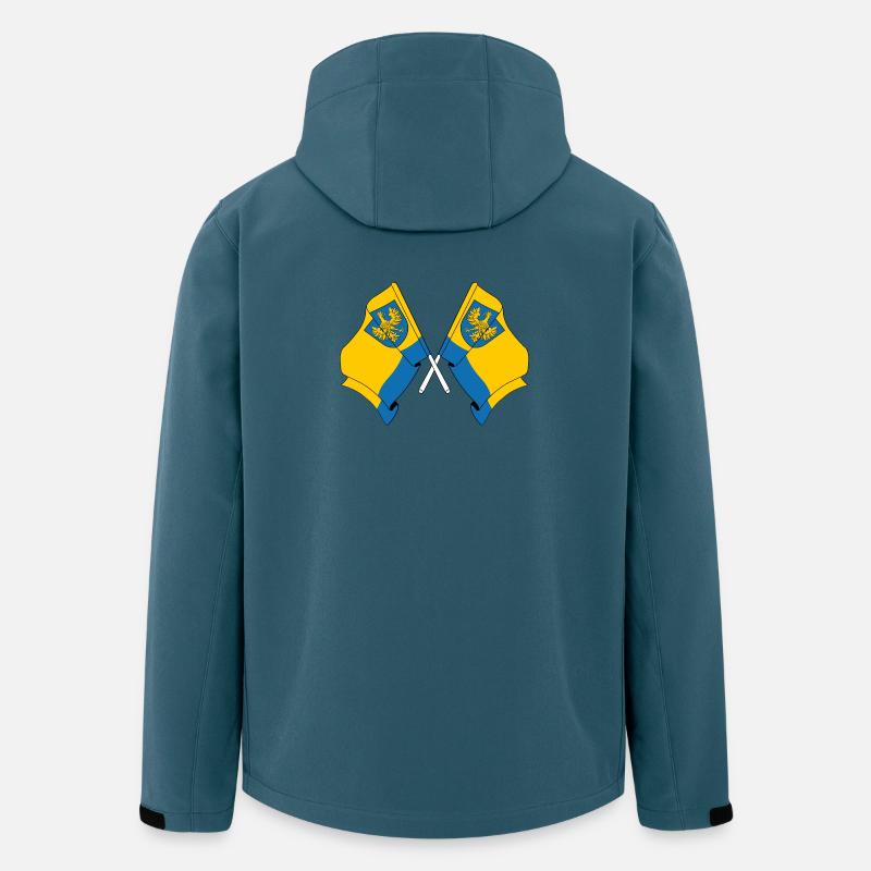 Deux drapeaux Opole - Veste softshell homme en polyester recyclé Stanley/Stella - bleu pétrole foncé