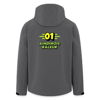 Aindinois râleur - Veste softshell homme en polyester recyclé Stanley/Stella - bleu pétrole foncé - Dos - AI Model Male 185 light (185cm)