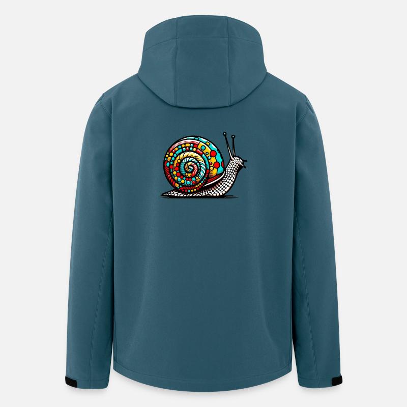 Schnecke - Recycelte Männer Softshell-Jacke von Stanley/Stella - Dunkles Petrol