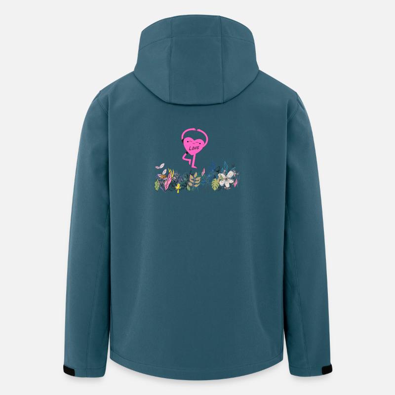 Herztänzerin im Blumengarten - Recycelte Männer Softshell-Jacke von Stanley/Stella - Dunkles Petrol