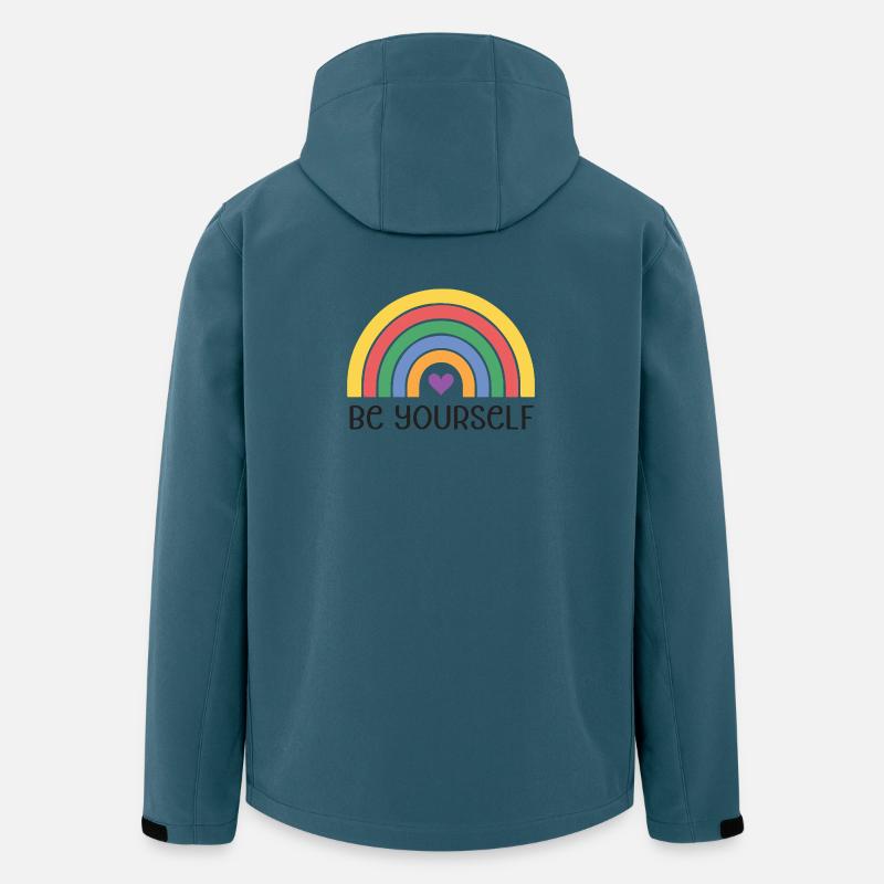 LGBTQ Pride Month - Sei du selbst - Recycelte Männer Softshell-Jacke von Stanley/Stella - Dunkles Petrol