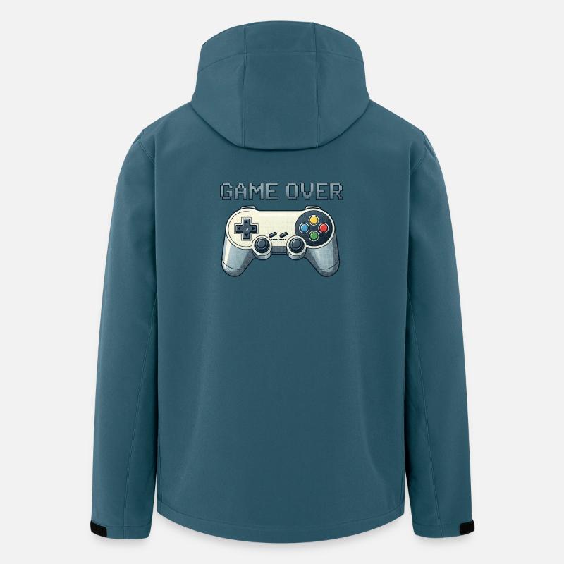 Game over - Recycelte Männer Softshell-Jacke von Stanley/Stella - Dunkles Petrol