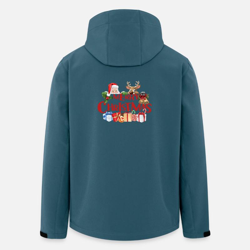 Frohe Weihnachten Festliche Kleidung - Recycelte Männer Softshell-Jacke von Stanley/Stella - Dunkles Petrol