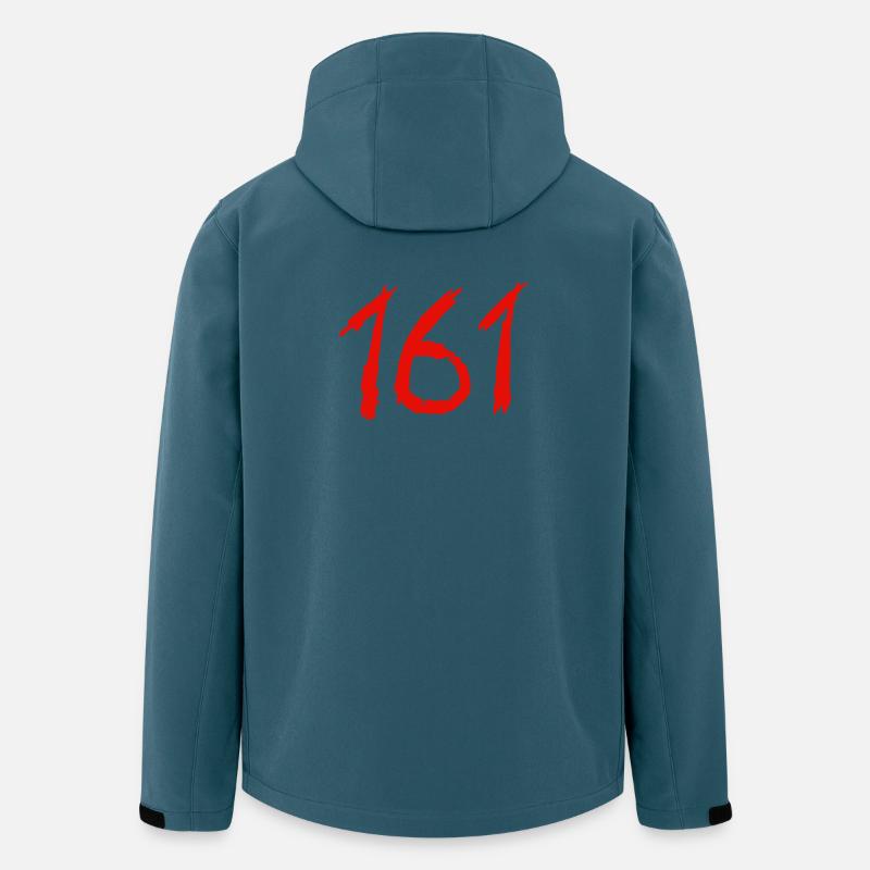 161 Handbrush Ziffern AfA - Recycelte Männer Softshell-Jacke von Stanley/Stella - Dunkles Petrol