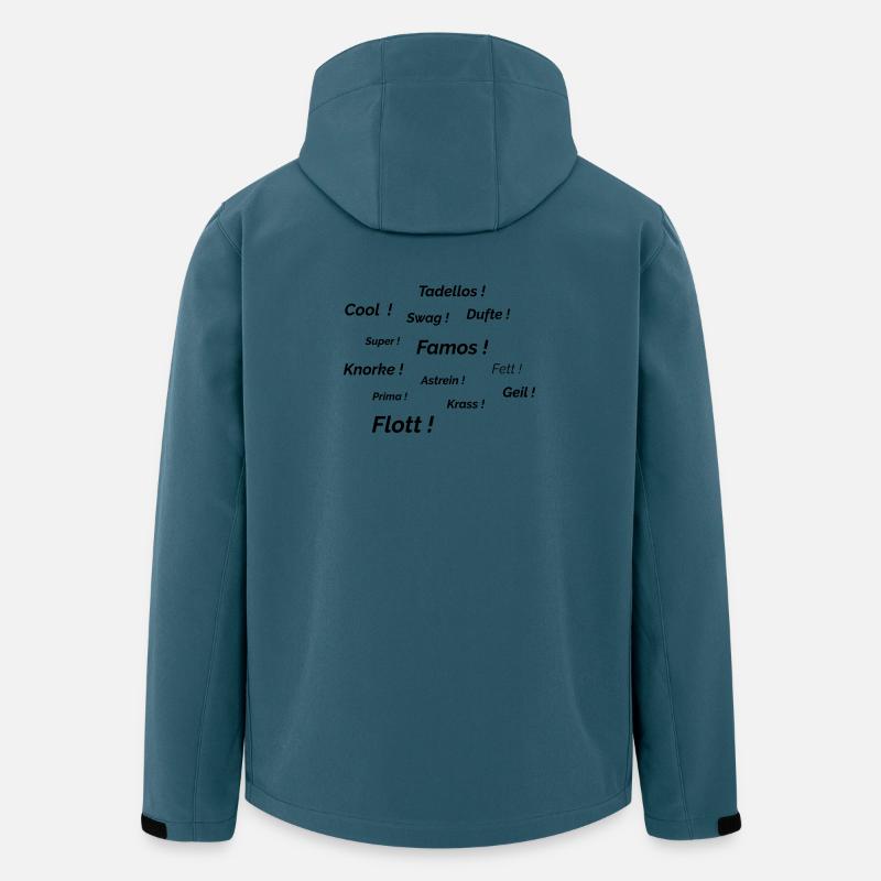 Cool Knorke Geil - Veste softshell homme en polyester recyclé Stanley/Stella - bleu pétrole foncé