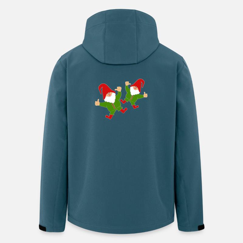 Lustige Wichtel - Recycelte Männer Softshell-Jacke von Stanley/Stella - Dunkles Petrol