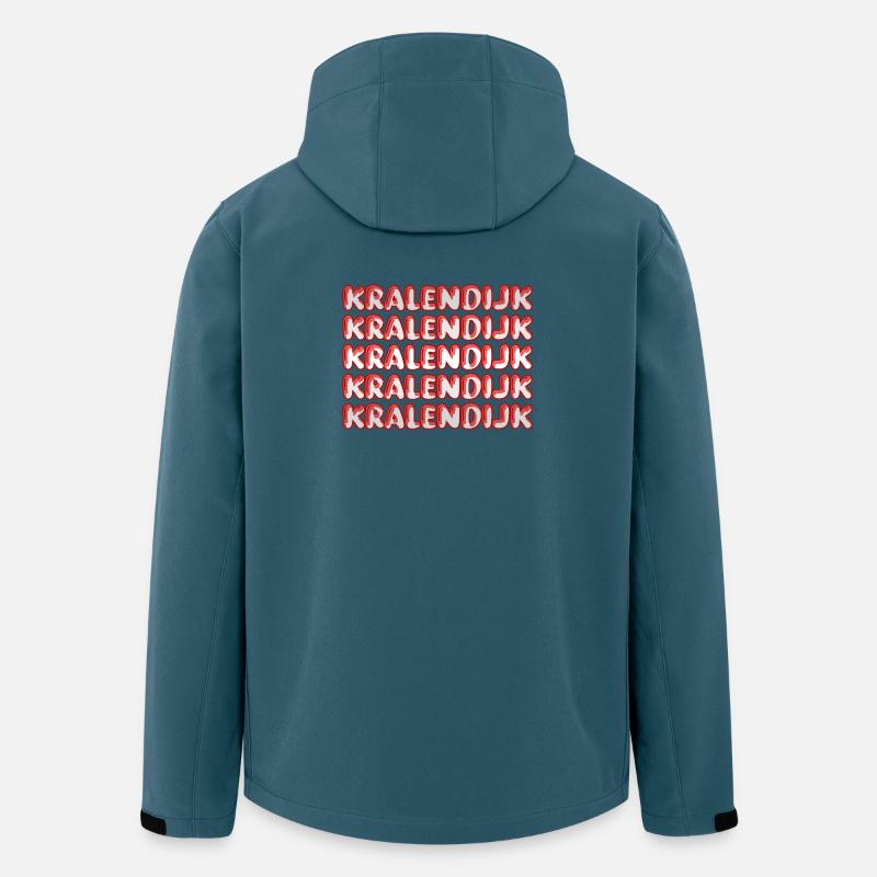 Cadeau pour Kralendijk - Veste softshell homme en polyester recyclé Stanley/Stella - bleu pétrole foncé