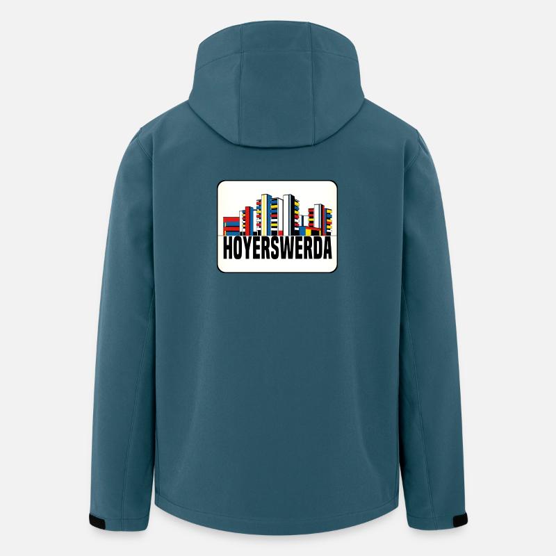 Hoyerswerda Plattenbau - Recycelte Männer Softshell-Jacke von Stanley/Stella - Dunkles Petrol