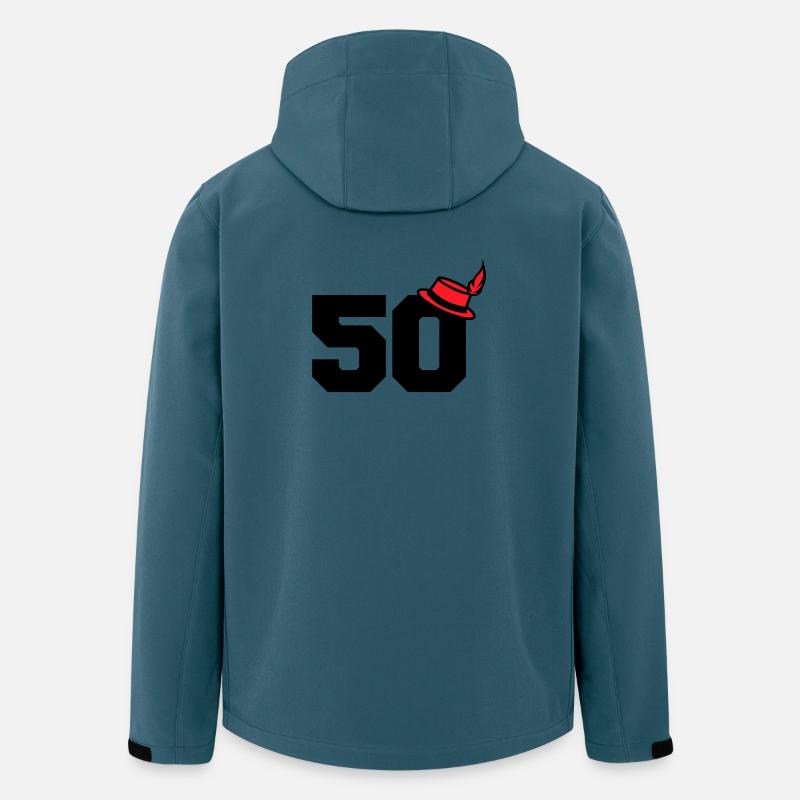 50 - Recycelte Männer Softshell-Jacke von Stanley/Stella - Dunkles Petrol