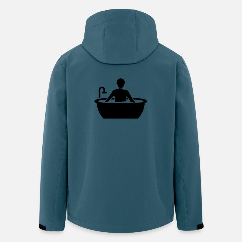 Baignoire - Veste softshell homme en polyester recyclé Stanley/Stella - bleu pétrole foncé