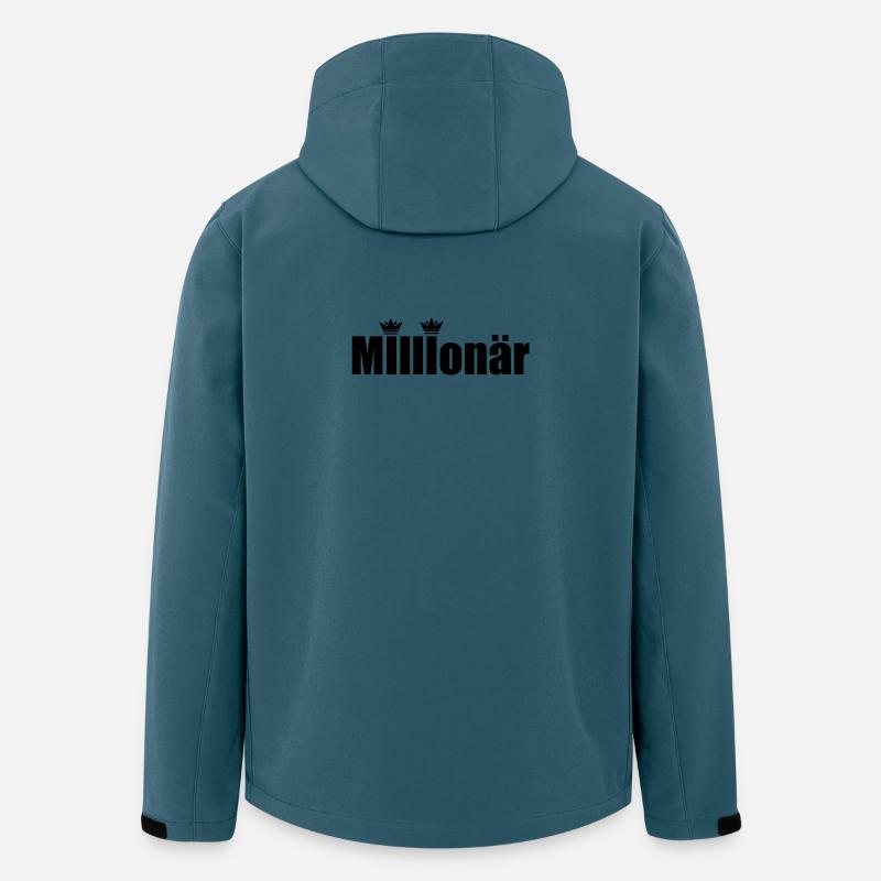 Millionär - Recycelte Männer Softshell-Jacke von Stanley/Stella - Dunkles Petrol