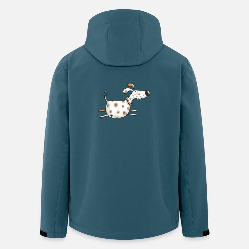 Lustiger Hund - Hunde - Comic - Dog - Tiere - Recycelte Männer Softshell-Jacke von Stanley/Stella - Dunkles Petrol