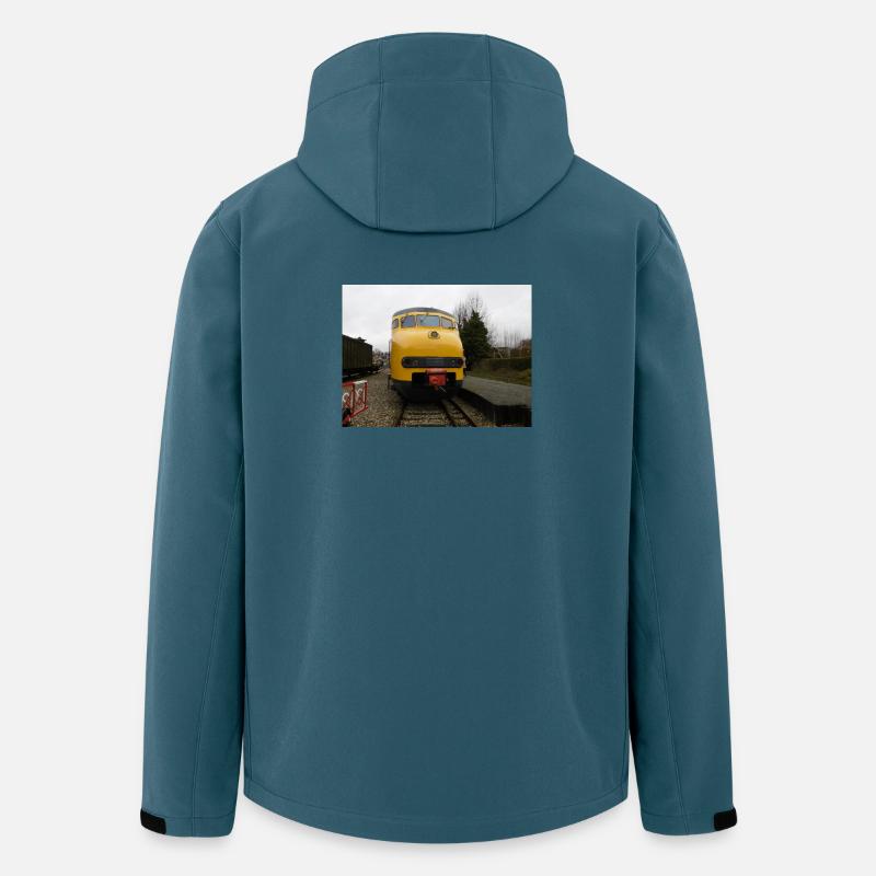 MAT 64 im Eisenbahnmuseum - Recycelte Männer Softshell-Jacke von Stanley/Stella - Dunkles Petrol