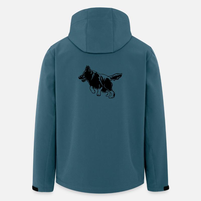 Deutscher Schäferhund - Recycelte Männer Softshell-Jacke von Stanley/Stella - Dunkles Petrol