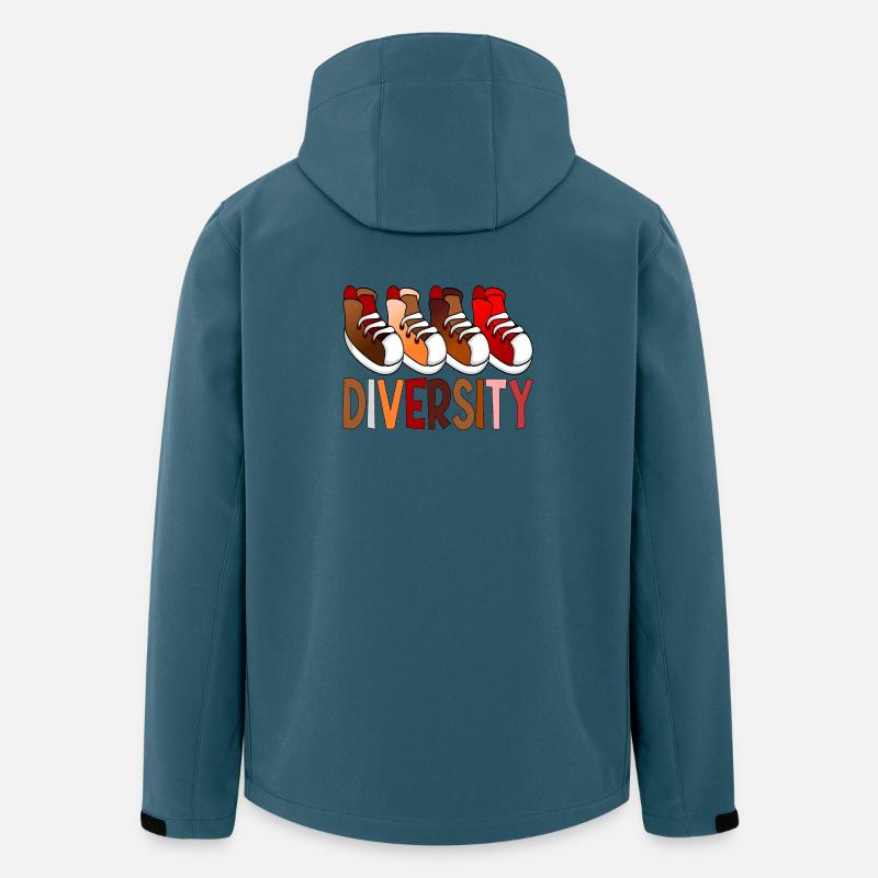 Diversity Sneakers - Sport - Recycelte Männer Softshell-Jacke von Stanley/Stella - Dunkles Petrol