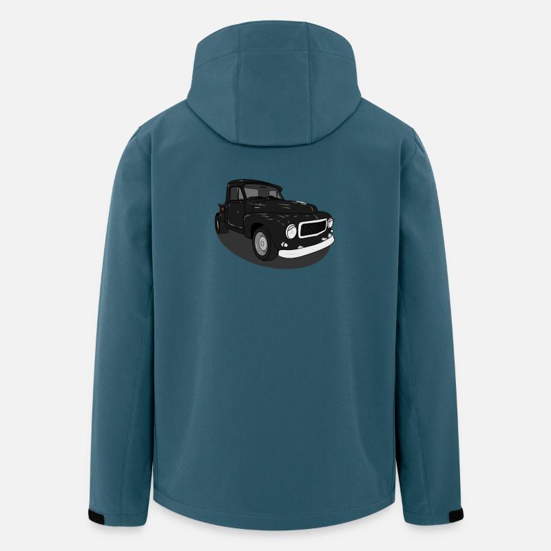 Duett Schwarz - Recycelte Männer Softshell-Jacke von Stanley/Stella - Dunkles Petrol