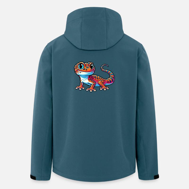 Gecko - Recycelte Männer Softshell-Jacke von Stanley/Stella - Dunkles Petrol
