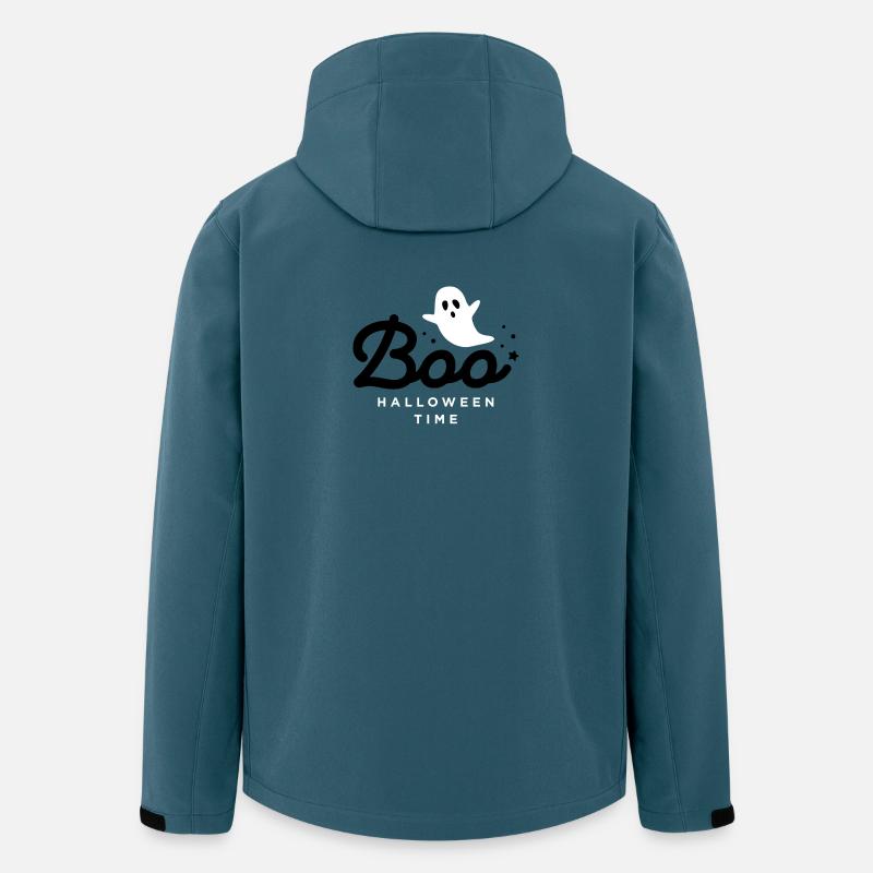 Niedlicher Geist Halloween-Illustration - Recycelte Männer Softshell-Jacke von Stanley/Stella - Dunkles Petrol