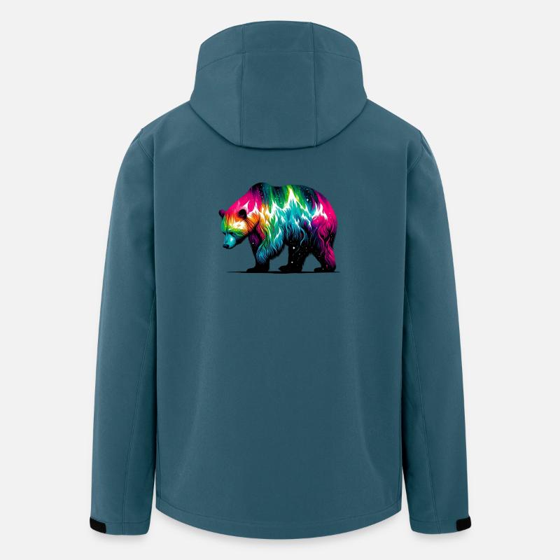 Bär - Recycelte Männer Softshell-Jacke von Stanley/Stella - Dunkles Petrol