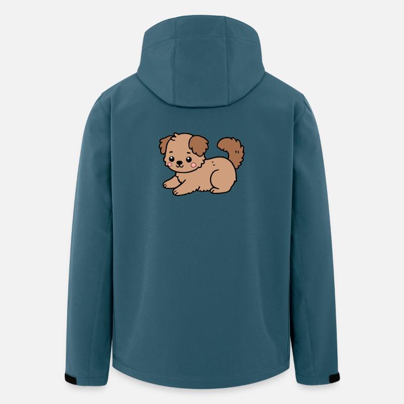 Hund - Recycelte Männer Softshell-Jacke von Stanley/Stella - Dunkles Petrol