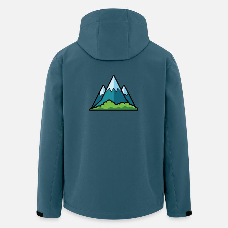 Gebirge - Recycelte Männer Softshell-Jacke von Stanley/Stella - Dunkles Petrol