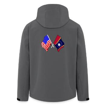 Flag USA and state of Mississippi crossed - Men’s Recycled Softshell Jacket by Stanley/Stella - stargazer - Back - AI Model Male 185 light (185cm)