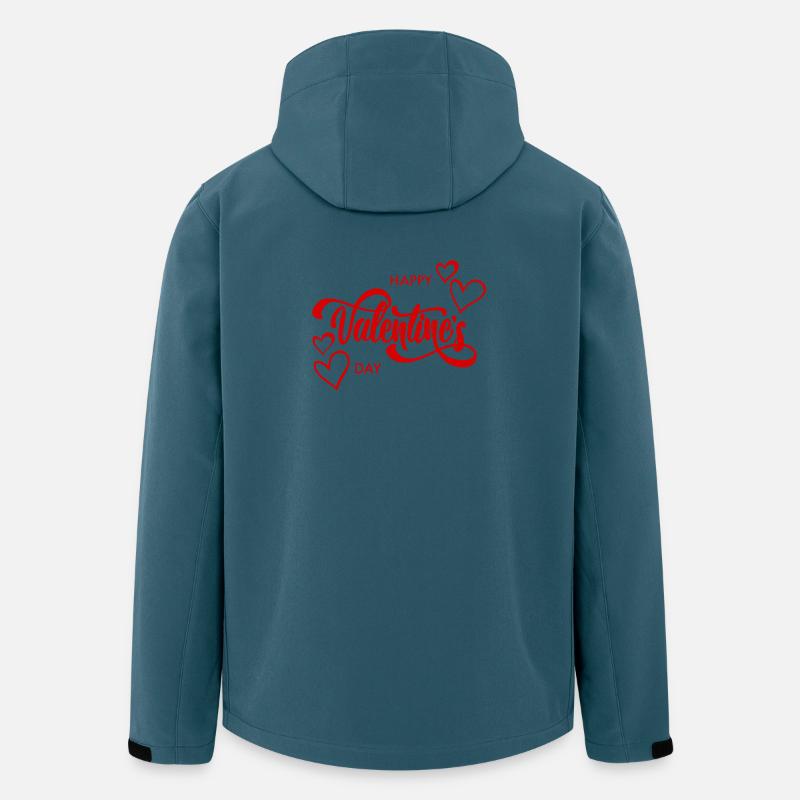 happy_valentines_day_-1-_250902043636 - Recycelte Männer Softshell-Jacke von Stanley/Stella - Dunkles Petrol