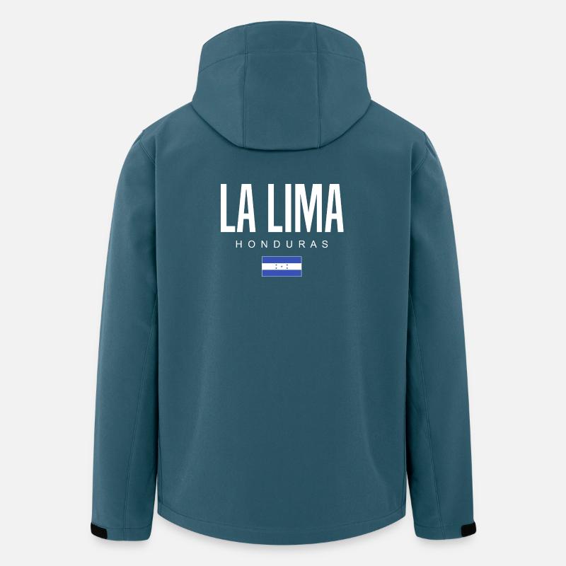 La Lima, Honduras, Honduras - Veste softshell homme en polyester recyclé Stanley/Stella - bleu pétrole foncé