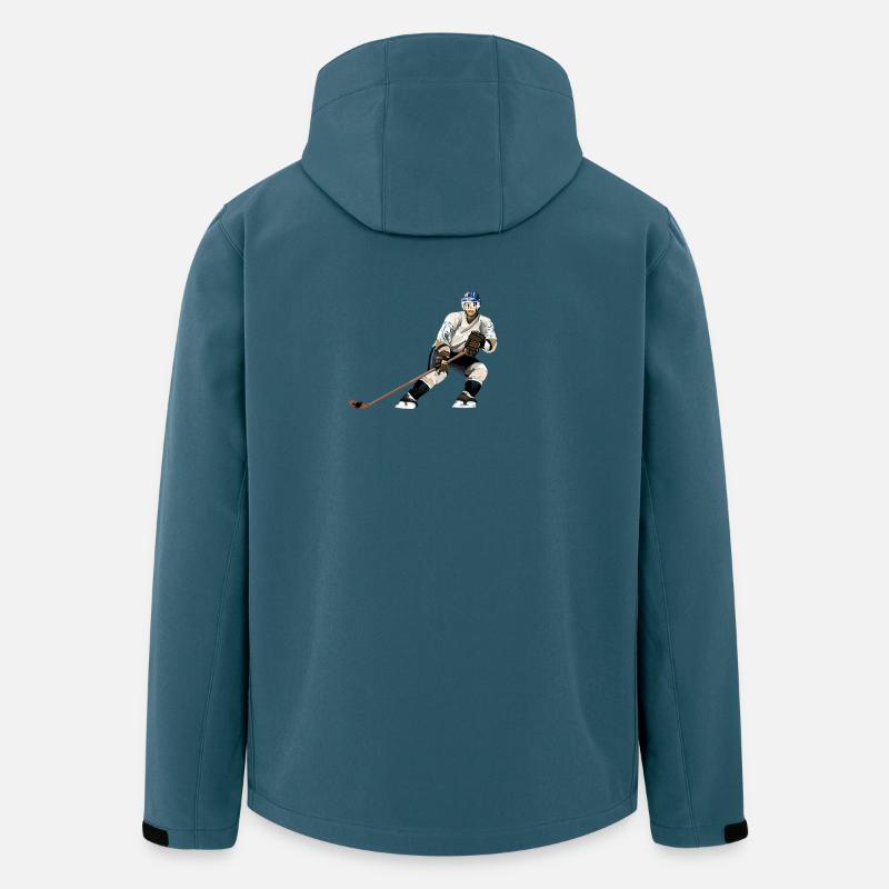 Eishockey Stürmer im Einsatz - Men’s Recycled Softshell Jacket by Stanley/Stella - stargazer