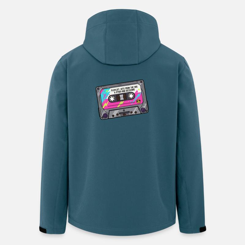 Neon Cassette Playlist 90s - Men’s Recycled Softshell Jacket by Stanley/Stella - stargazer
