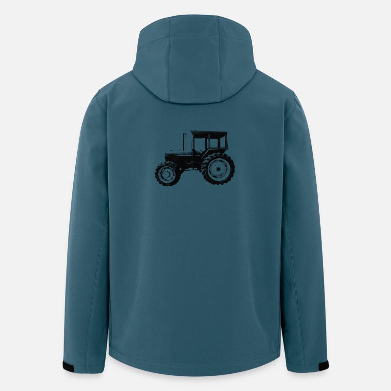 Traktor - Recycelte Männer Softshell-Jacke von Stanley/Stella - Dunkles Petrol