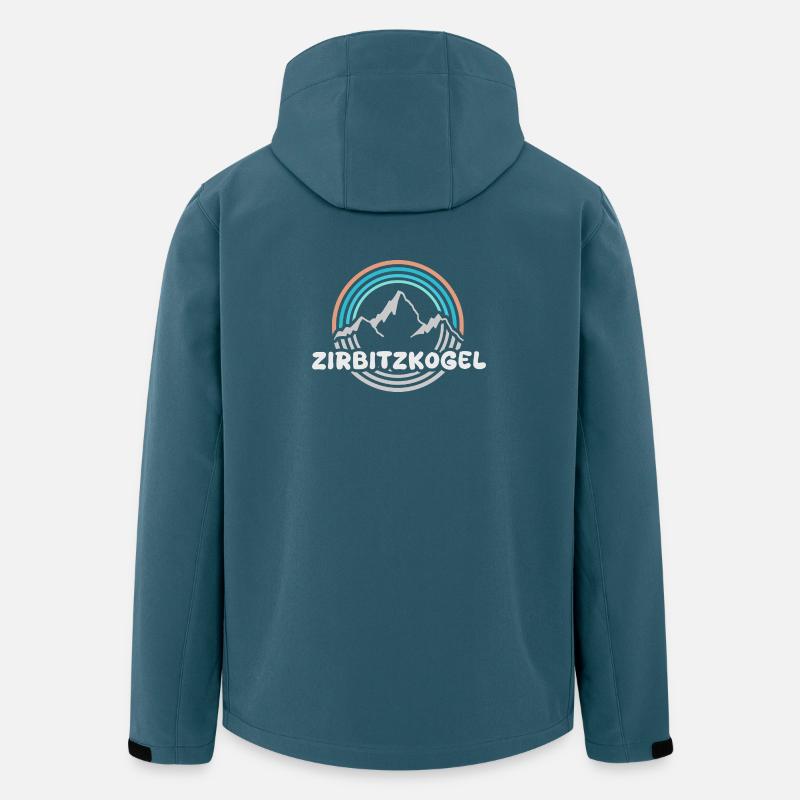Zirbitzkogel als Berg - Recycelte Männer Softshell-Jacke von Stanley/Stella - Dunkles Petrol